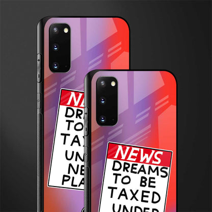 dreams to be taxed glass case for samsung galaxy s20 image-2