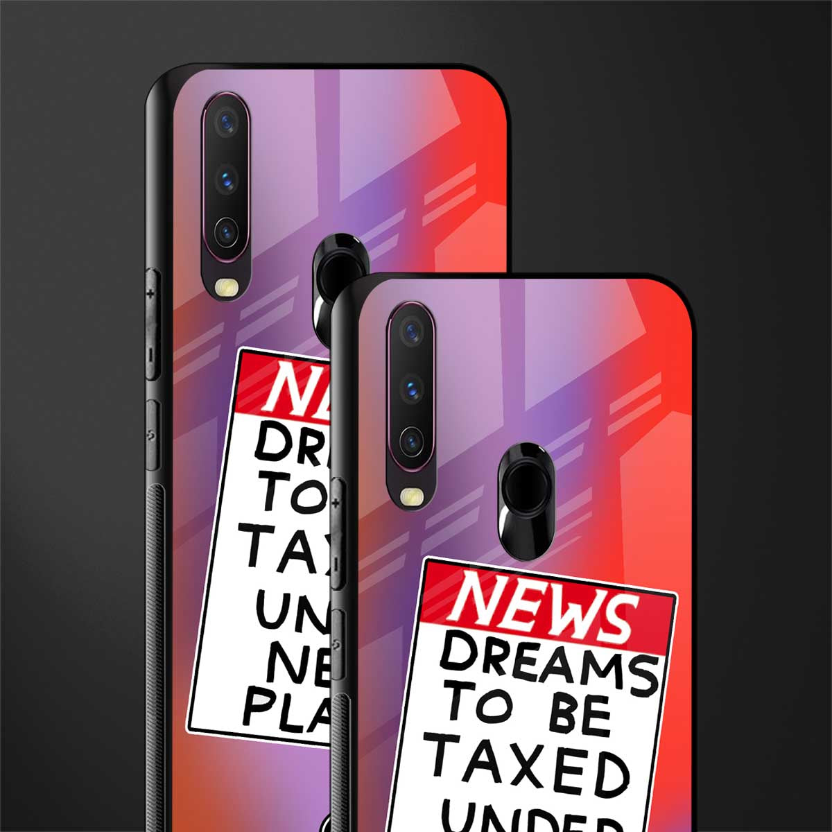 dreams to be taxed glass case for vivo y17 image-2