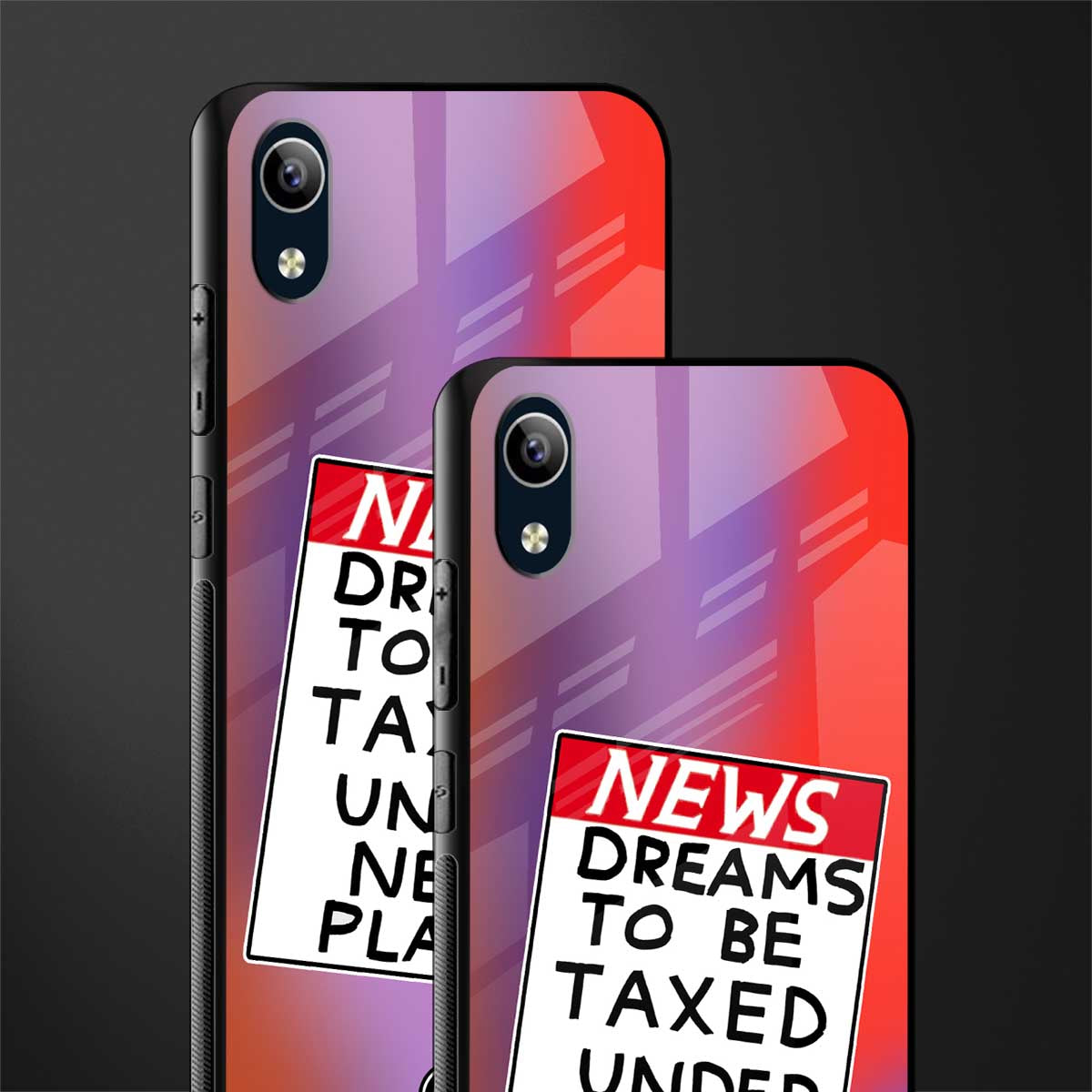 dreams to be taxed glass case for vivo y1s without fingerprint image-2