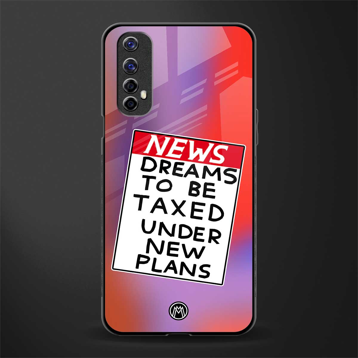 dreams to be taxed glass case for realme narzo 20 pro image