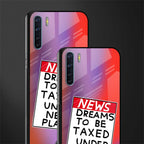 dreams to be taxed glass case for oppo f15 image-2
