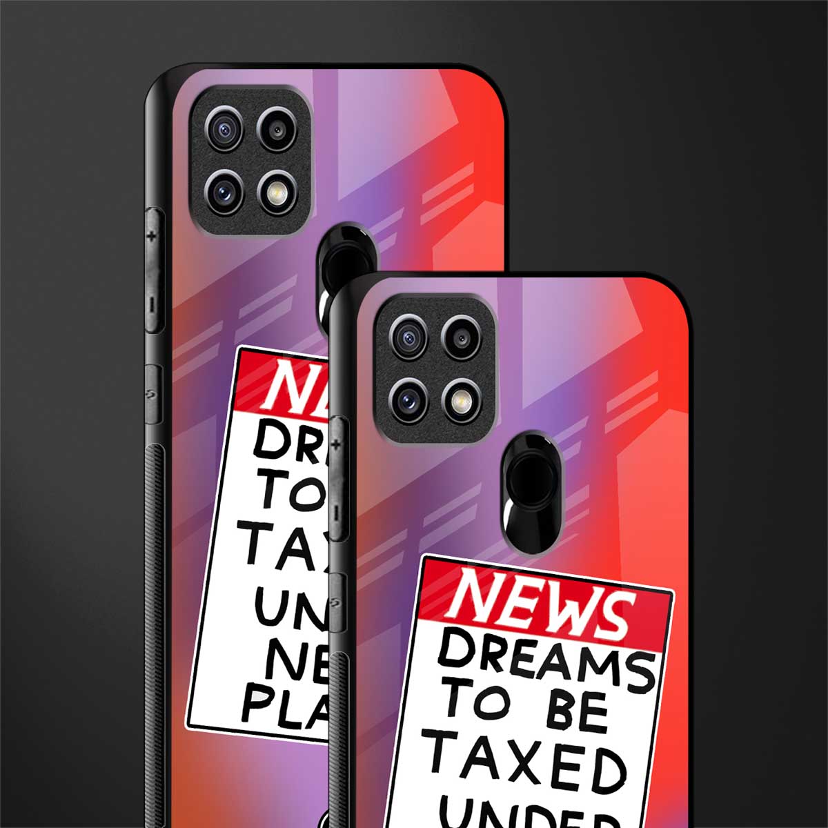 dreams to be taxed glass case for oppo a15s image-2