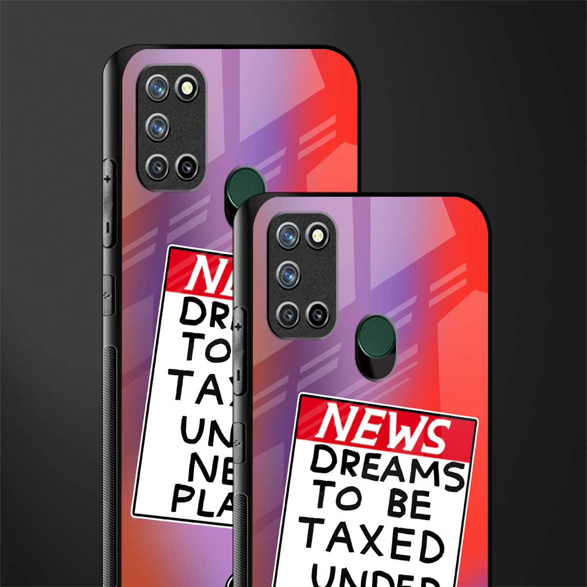 dreams to be taxed glass case for realme 7i image-2