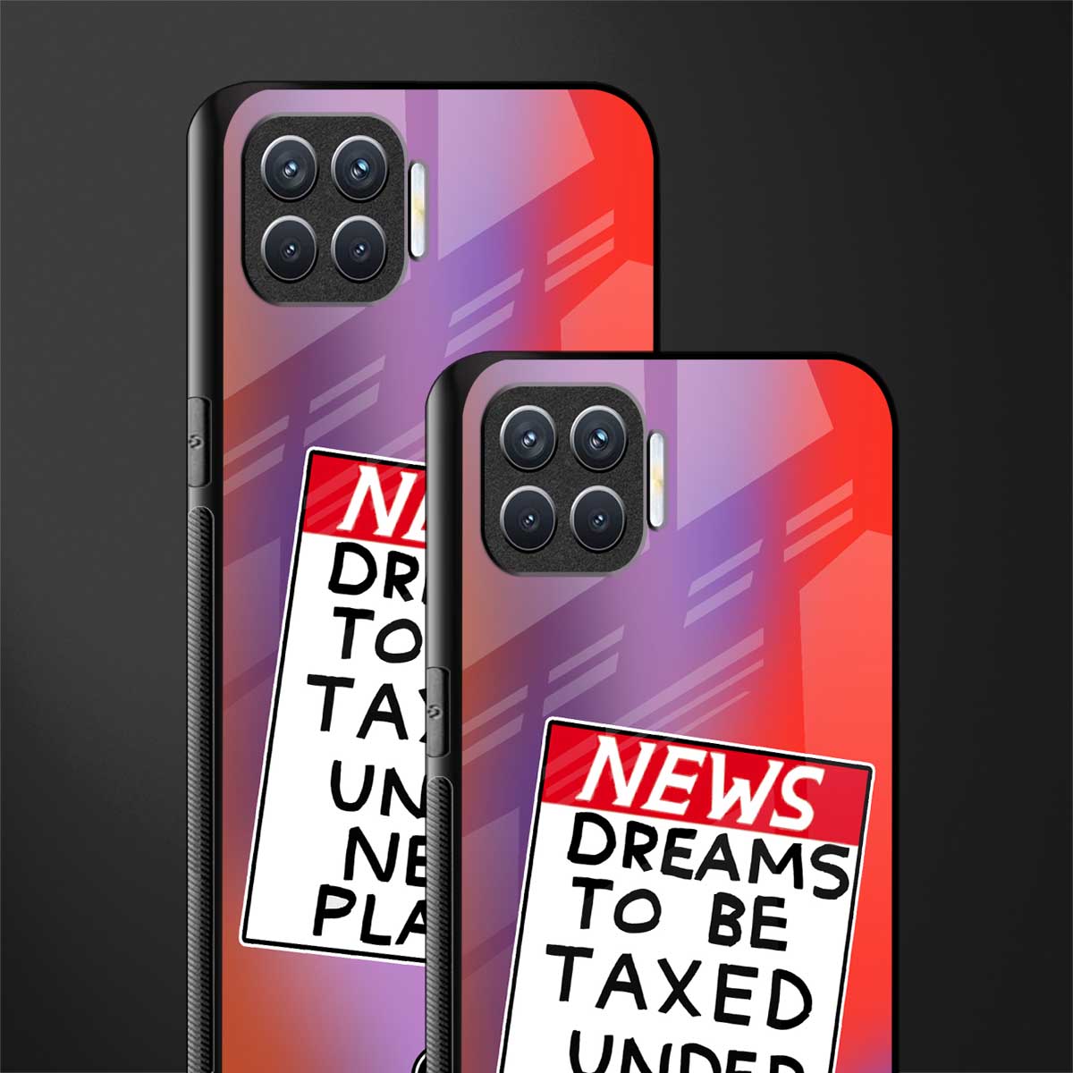 dreams to be taxed glass case for oppo f17 pro image-2