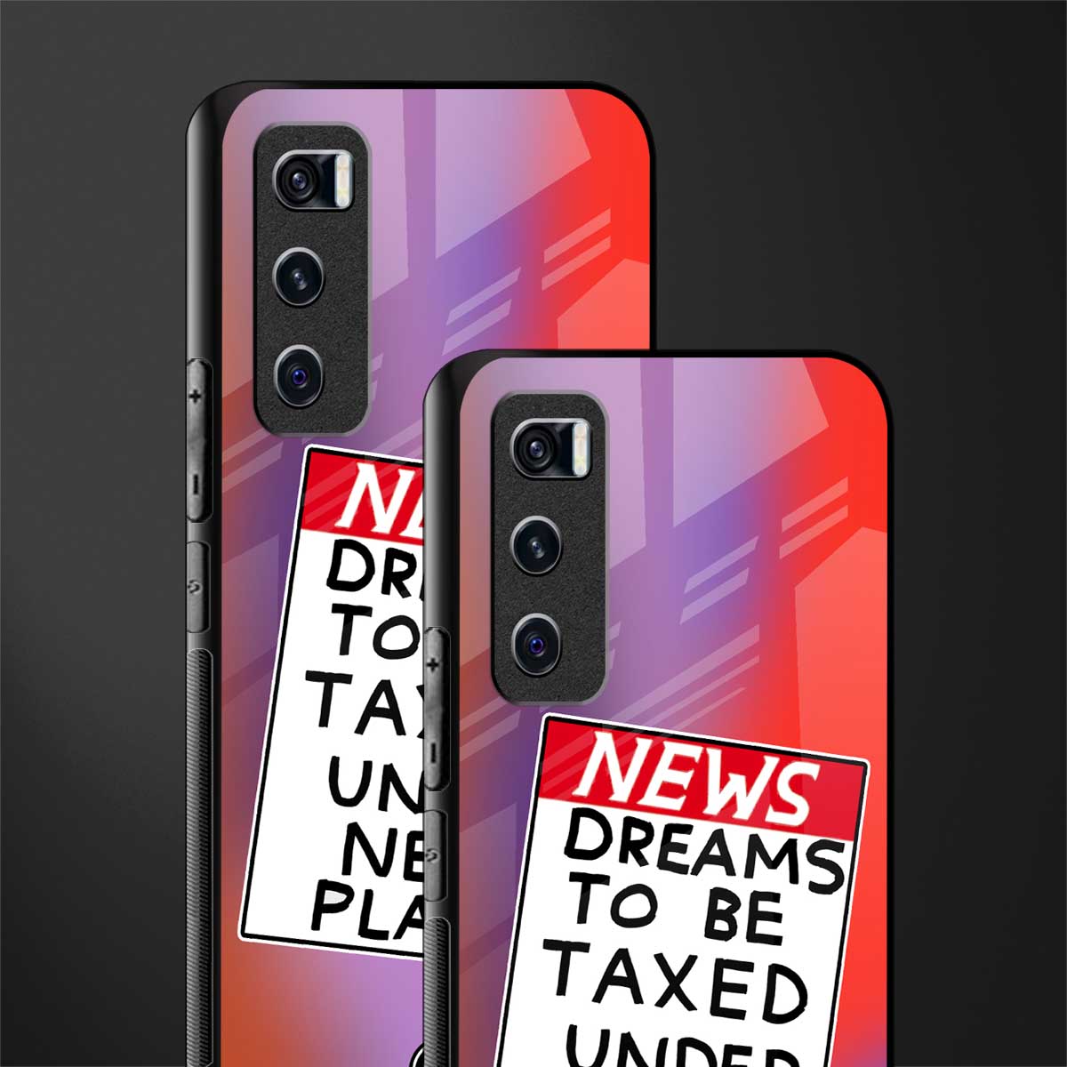 dreams to be taxed glass case for vivo v20 se image-2
