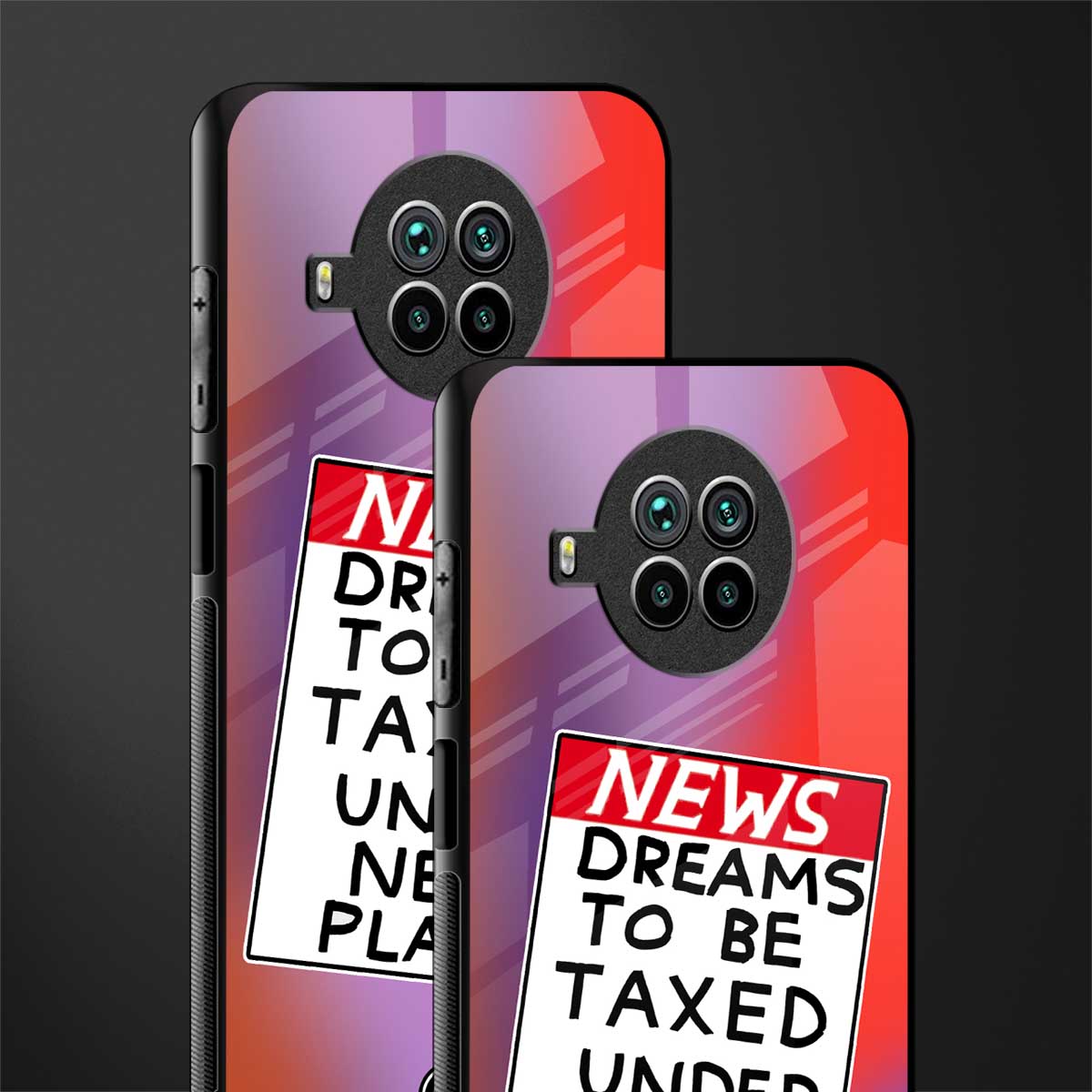 dreams to be taxed glass case for mi 10i image-2