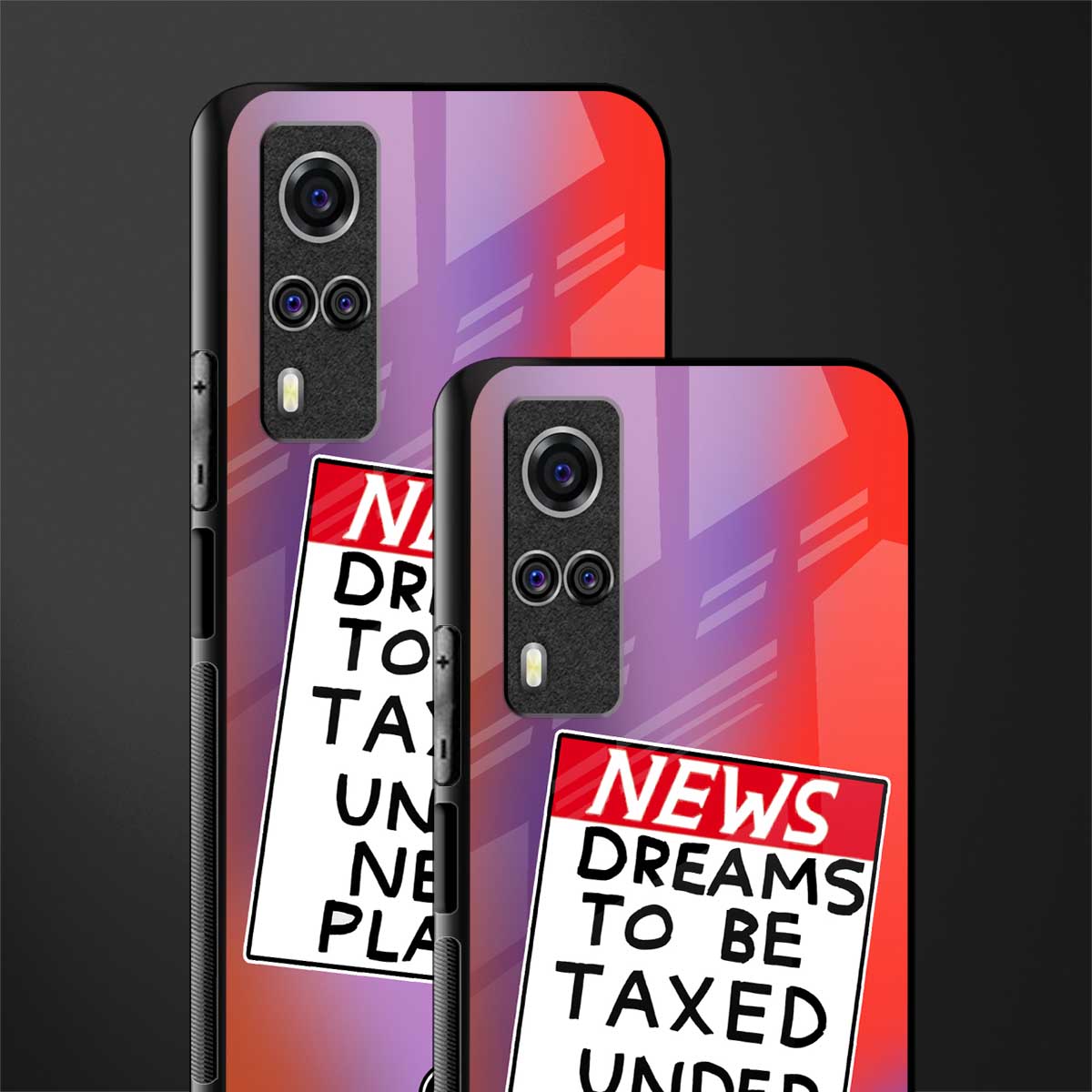 dreams to be taxed glass case for vivo y53s image-2