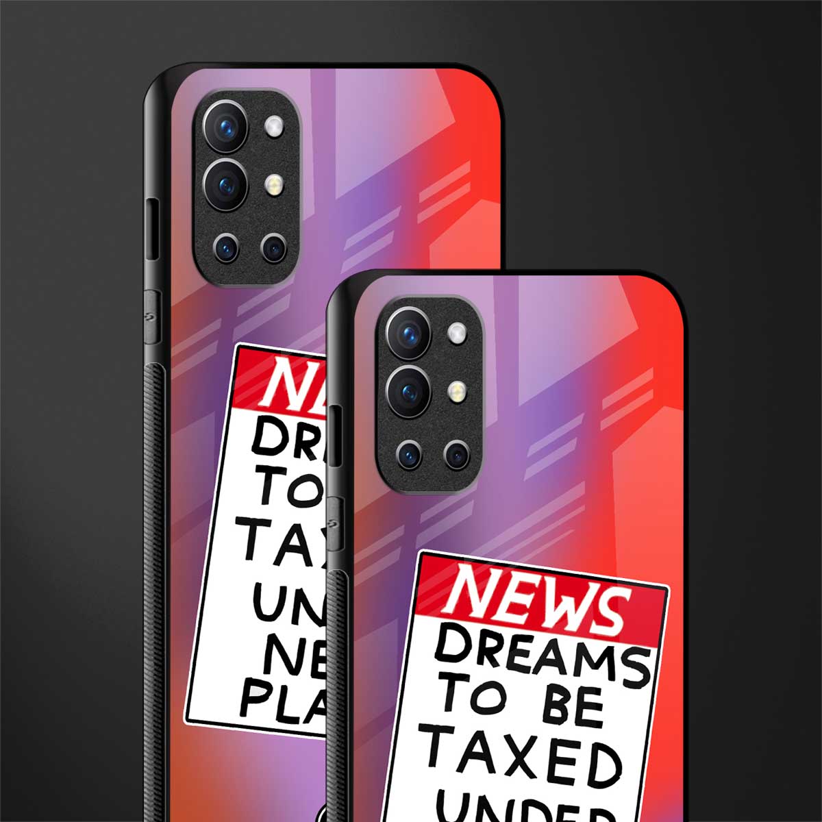 dreams to be taxed glass case for oneplus 9r image-2