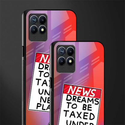 dreams to be taxed glass case for realme 8i image-2