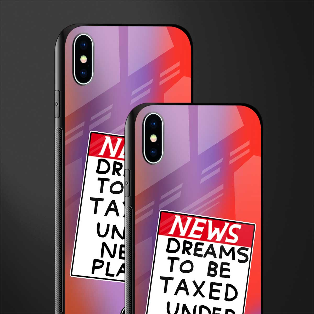 dreams to be taxed glass case for iphone xs max image-2