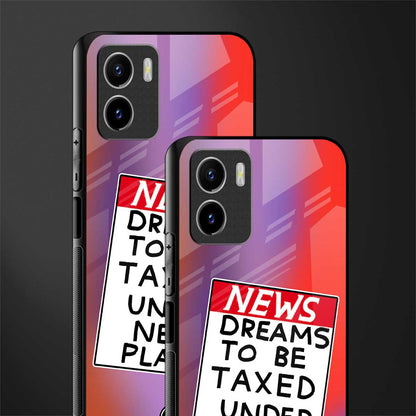 dreams to be taxed glass case for vivo y15s image-2