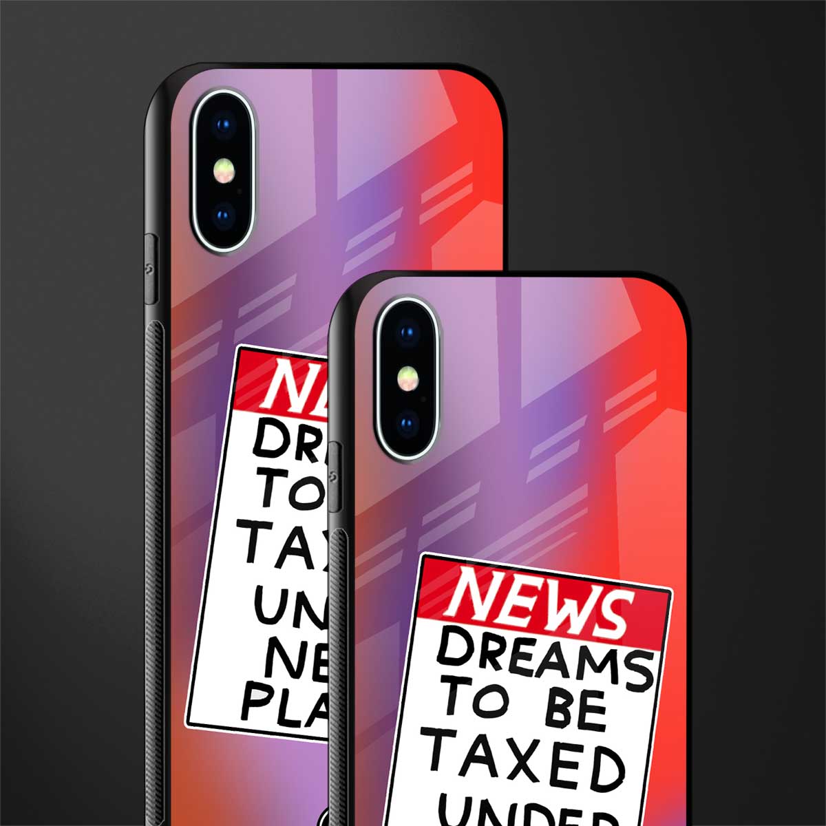 dreams to be taxed glass case for iphone xs image-2