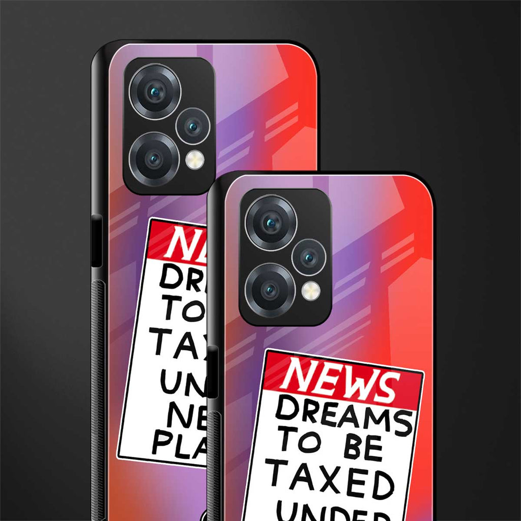 dreams to be taxed back phone cover | glass case for oneplus nord ce 2 lite 5g