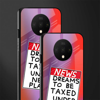 dreams to be taxed glass case for oneplus 7t image-2