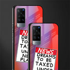 dreams to be taxed glass case for vivo x60 image-2
