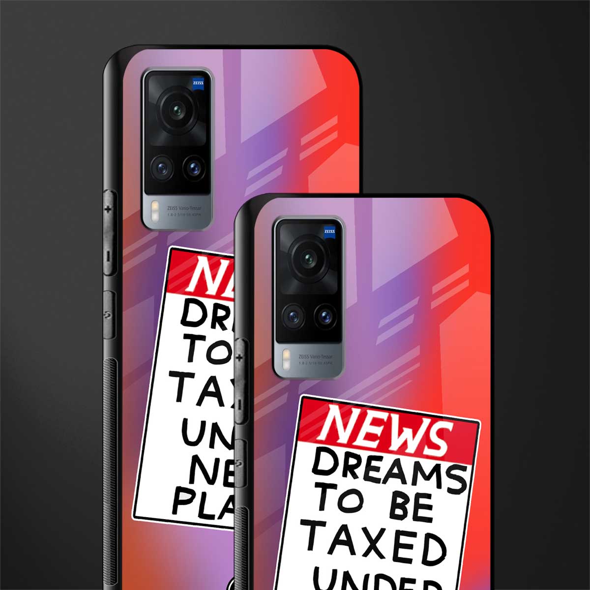 dreams to be taxed glass case for vivo x60 image-2