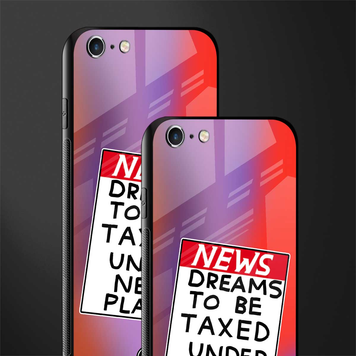 dreams to be taxed glass case for iphone 6 plus image-2