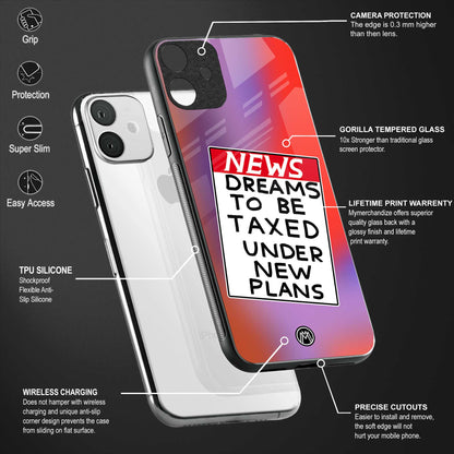 dreams to be taxed glass case for samsung galaxy a71 image-4