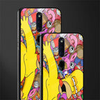 drunk homer simpsons glass case for oppo f11 pro image-2