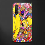drunk homer simpsons glass case for realme 5i image