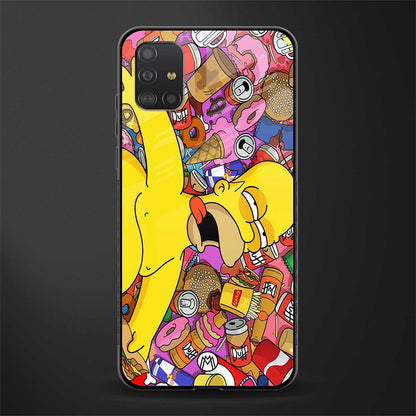 drunk homer simpsons glass case for samsung galaxy a51 image