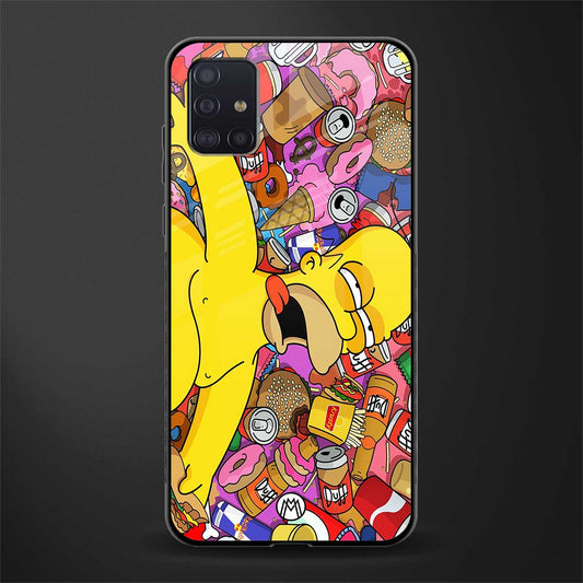 drunk homer simpsons glass case for samsung galaxy a71 image