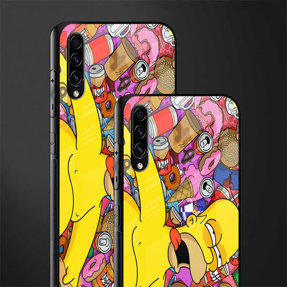 drunk homer simpsons glass case for samsung galaxy a50s image-2