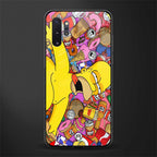 drunk homer simpsons glass case for samsung galaxy note 10 plus image