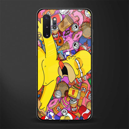 drunk homer simpsons glass case for samsung galaxy note 10 plus image