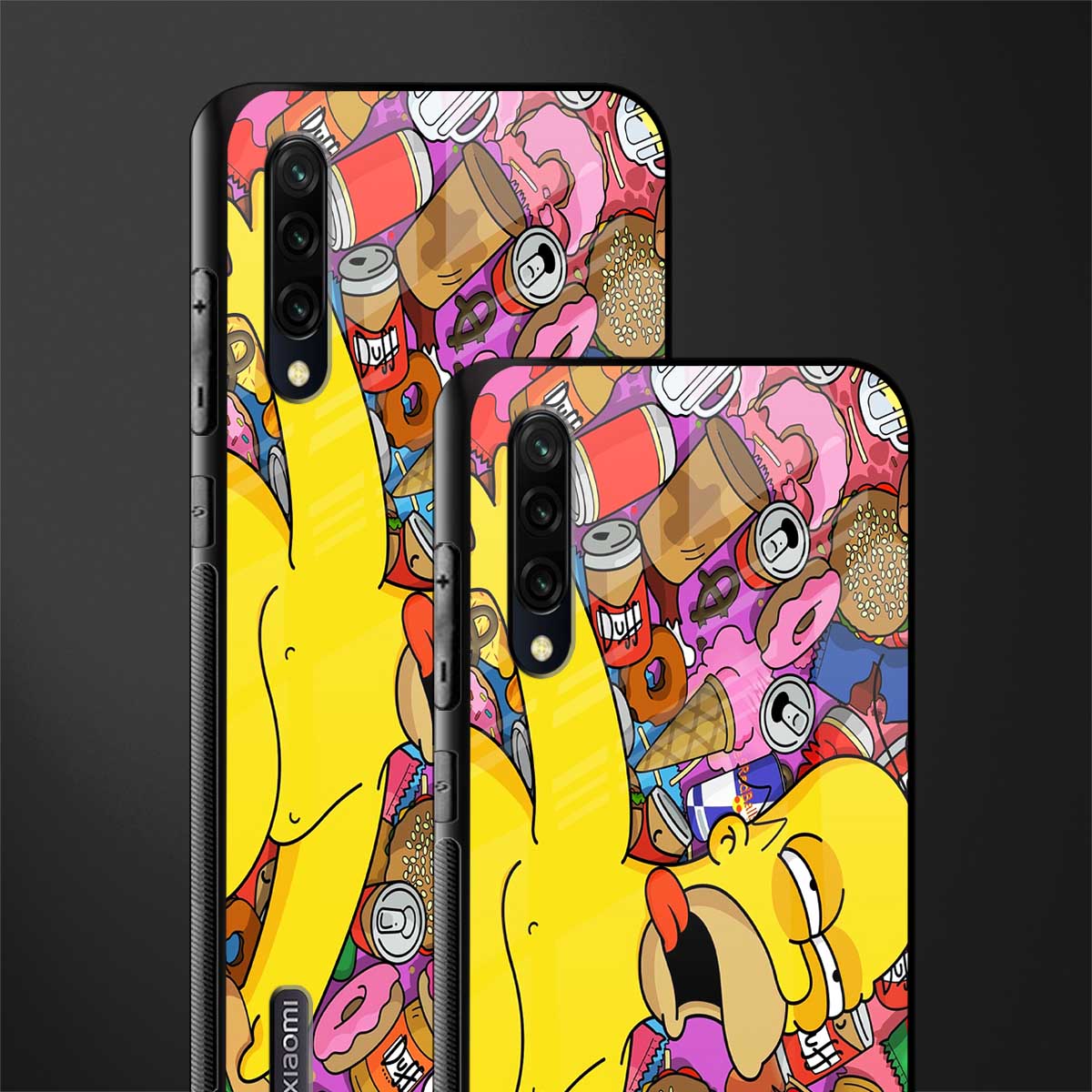 drunk homer simpsons glass case for mi a3 redmi a3 image-2