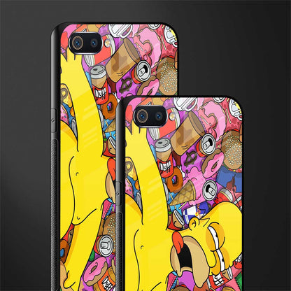 drunk homer simpsons glass case for realme c2 image-2