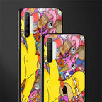 drunk homer simpsons glass case for realme x2 image-2