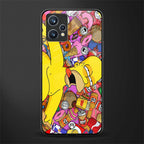 drunk homer simpsons glass case for realme 9 pro plus 5g image