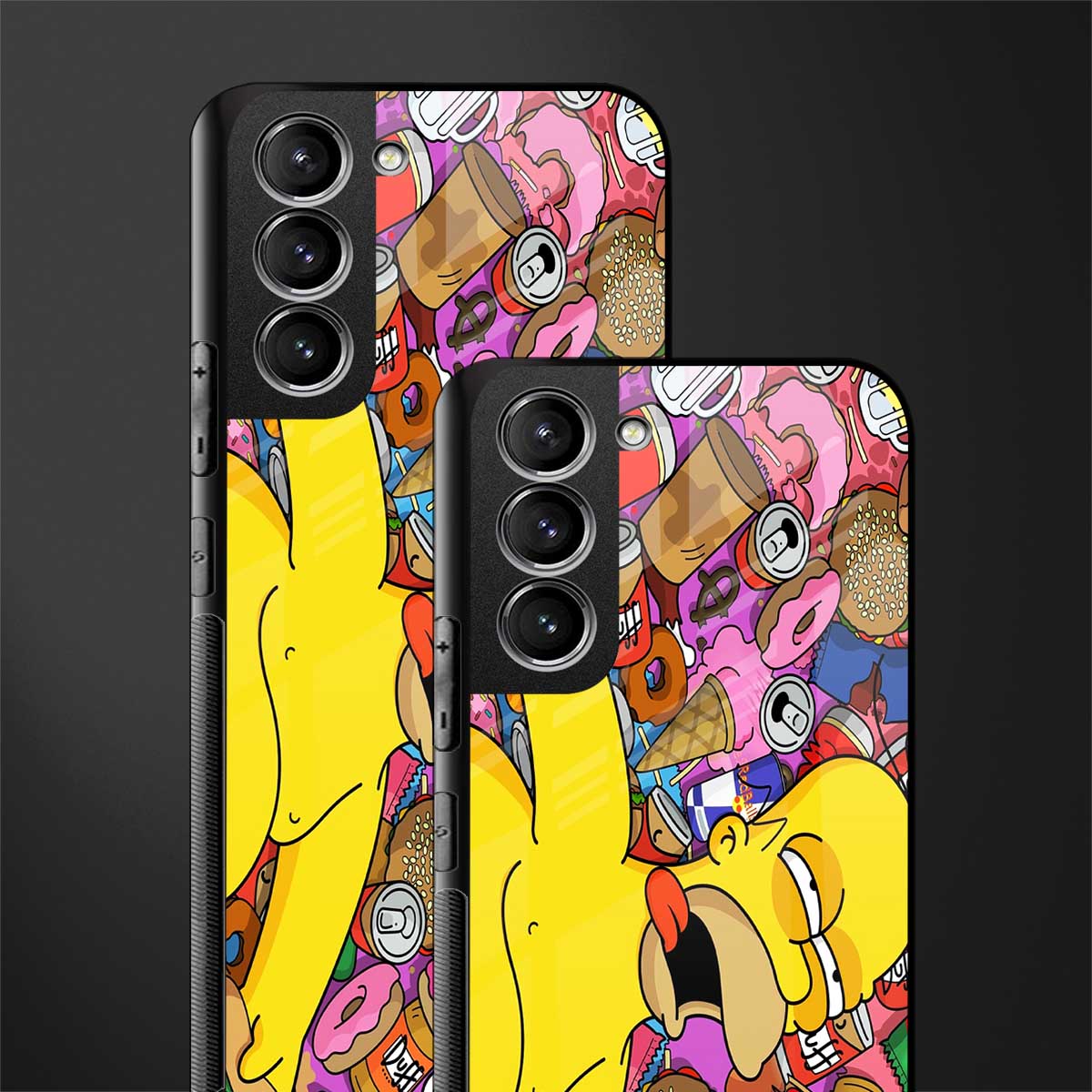 drunk homer simpsons glass case for samsung galaxy s21 image-2