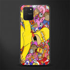 drunk homer simpsons glass case for samsung galaxy s10 lite image