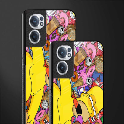 drunk homer simpsons glass case for oneplus nord ce 2 5g image-2