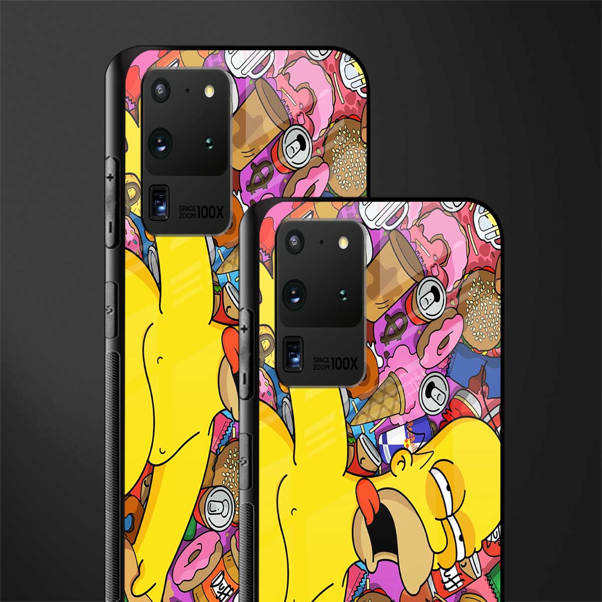 drunk homer simpsons glass case for samsung galaxy s20 ultra image-2