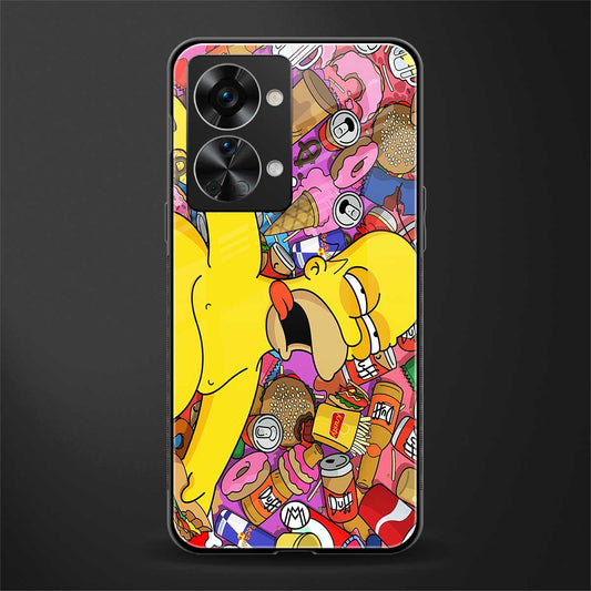 drunk homer simpsons glass case for phone case | glass case for oneplus nord 2t 5g
