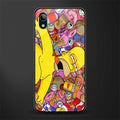 drunk homer simpsons glass case for vivo y91i image