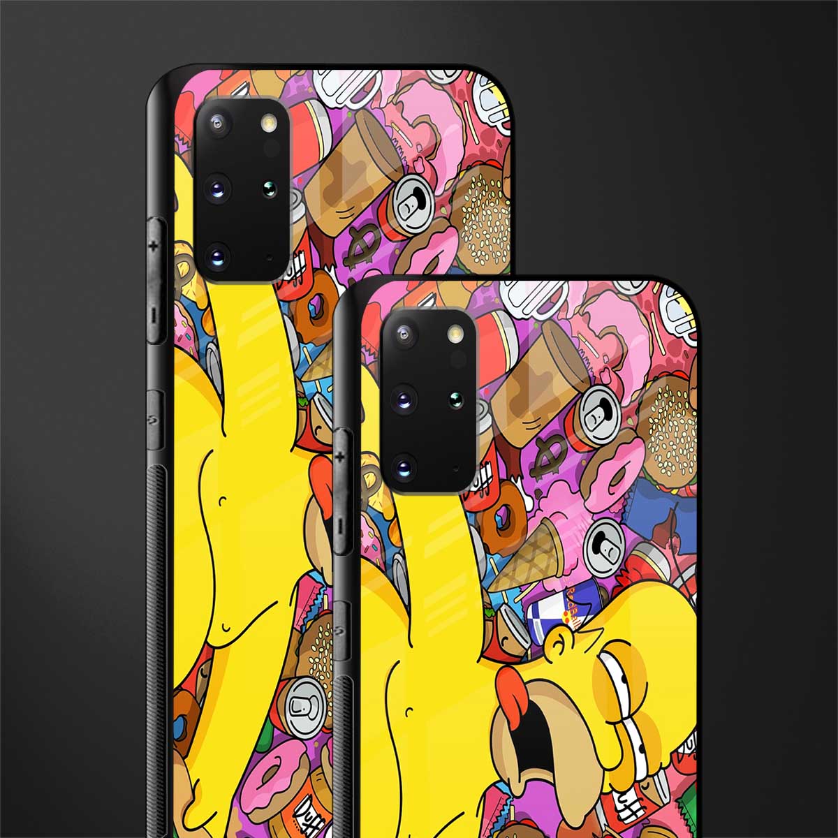 drunk homer simpsons glass case for samsung galaxy s20 plus image-2