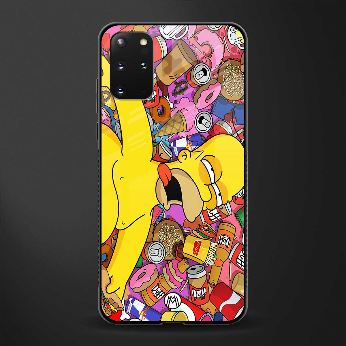 drunk homer simpsons glass case for samsung galaxy s20 plus image