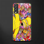 drunk homer simpsons glass case for vivo y20i vivo y20t image