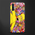 drunk homer simpsons glass case for oppo f15 image