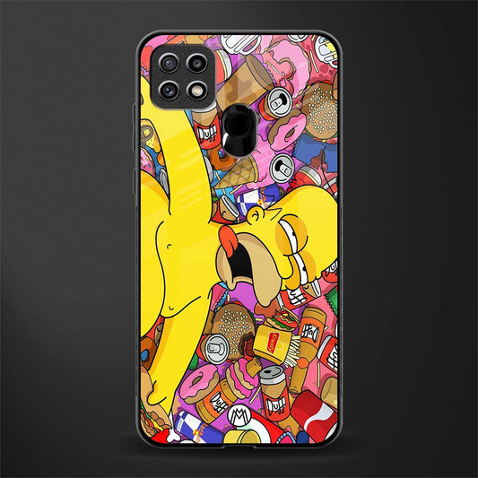 drunk homer simpsons glass case for oppo a15s image