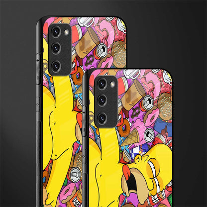 drunk homer simpsons glass case for samsung galaxy s20 fe image-2
