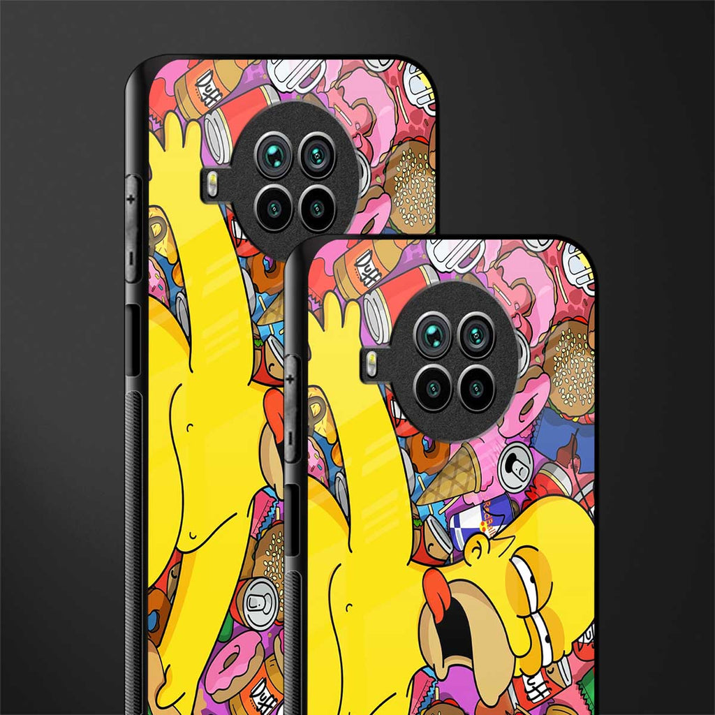 drunk homer simpsons glass case for mi 10i image-2