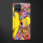 drunk homer simpsons glass case for realme 8 pro image