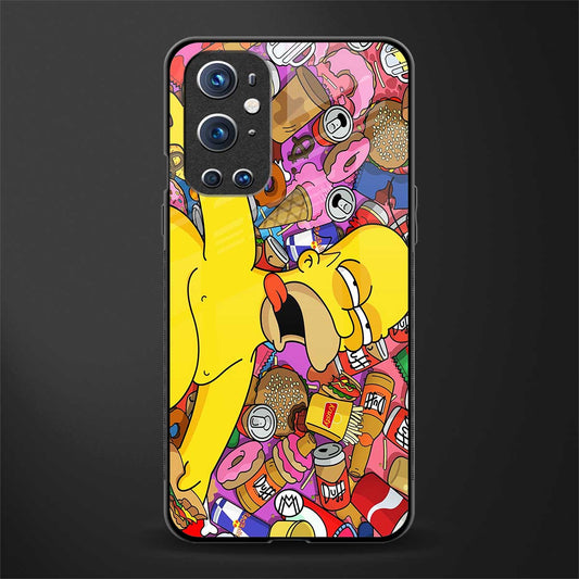 drunk homer simpsons glass case for oneplus 9 pro image