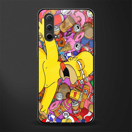drunk homer simpsons glass case for oneplus nord ce 5g image