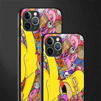 drunk homer simpsons glass case for iphone 11 pro image-2
